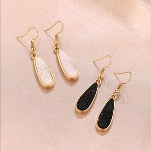 🔥2for$25🔥(2) pair glitter water drop earrings